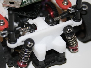 Atomic AMZ 2WD Diff Cover with shock tower in White Natural Versatile Plastic