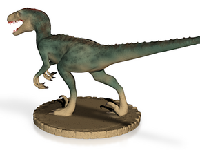 Replica Toys Dinosaurus Velociraptor  in Tan Fine Detail Plastic
