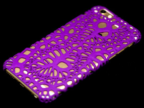 iPhone6 Case Infinity (Extreme Voronoi Edition) in Purple Processed Versatile Plastic