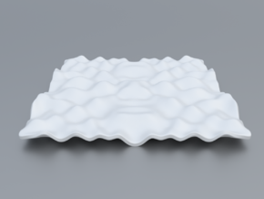 Mathematical Function 13 in White Processed Versatile Plastic