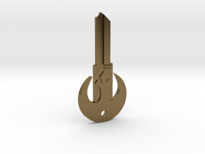 Rebel House Key Blank - KW1/66 in Natural Bronze