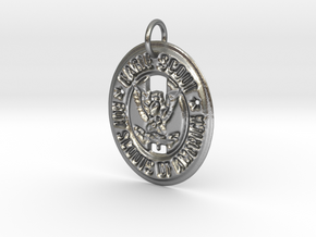 Eagle Scout Pendant in Natural Silver