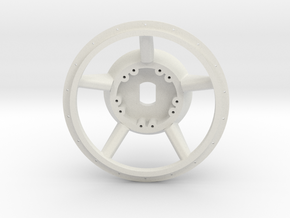 1/16 E-100  Drive Wheel  Part 1    in White Natural Versatile Plastic