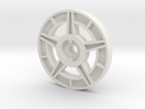 1/16 Idler Wheel E-100 Part 2 in White Natural Versatile Plastic