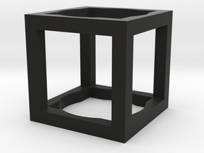Cube ring size 47mm in Black Natural Versatile Plastic