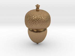 acorn pendant in Natural Brass