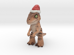 Velociraptor Christmas in Full Color Sandstone