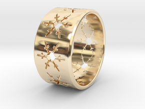 Snowflake Ring Size US 5 in 14K Yellow Gold