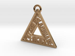 Motivation Pendant, State in Polished Brass