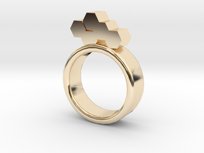 Honeycomb Ring in 14K Yellow Gold