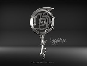 Capricorn［Constellation Magic Series］ - Key Style in Fine Detail Polished Silver