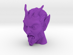 Krampus the Christmas Demon in Purple Processed Versatile Plastic