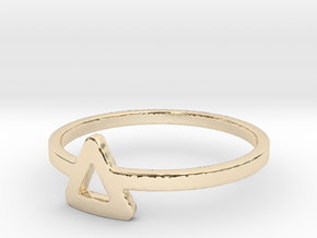 Triangle Ring Ring in 14K Yellow Gold