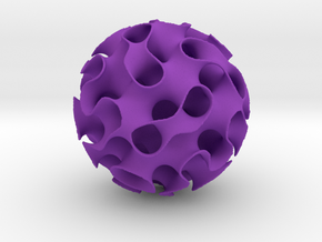 Implicit surface ornament in Purple Processed Versatile Plastic