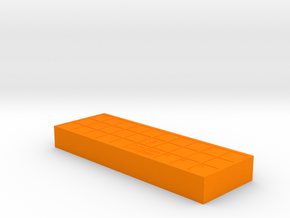 Ancient Senet Board Game Board Only  in Orange Processed Versatile Plastic