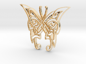 Butterfly Pendant in 14K Yellow Gold