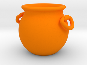 Cauldron Miniature in Orange Processed Versatile Plastic