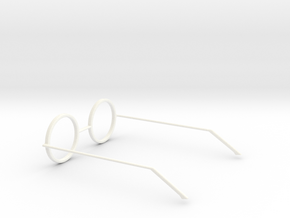 Glasses - Type5 in White Processed Versatile Plastic