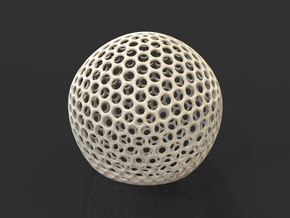 Icosahedron Sphere in Natural Sandstone