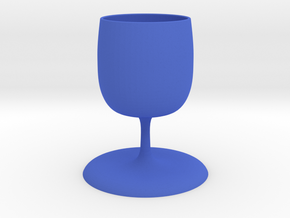 goblet in Blue Processed Versatile Plastic