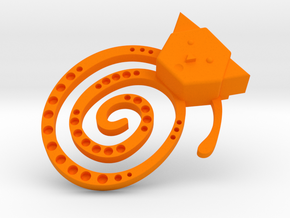 Cat Tail in Orange Processed Versatile Plastic