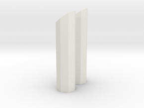 1/64 8 side short stack in White Natural Versatile Plastic