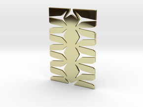 Youniversal Cardholder, Structured, Accessoir in 18k Gold Plated Brass