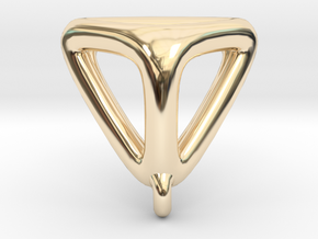 Triangle Prism  in 14K Yellow Gold