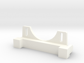 Front Bulkhead with Servo Mount for Axial SCX10 in White Processed Versatile Plastic