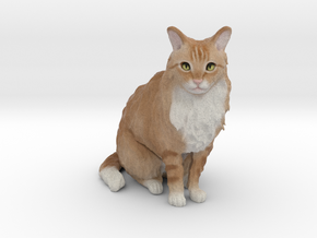 Custom Cat Figurine - Pluche in Full Color Sandstone