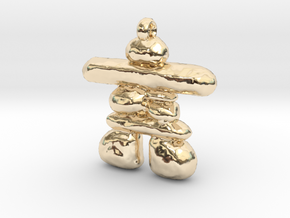 Inukshuk in 14K Yellow Gold