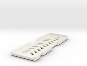 Zeb'210 quadcopter -  Battery Holder in White Natural Versatile Plastic