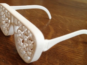 ChainShades - Chain Mail Sunglasses   in White Natural Versatile Plastic