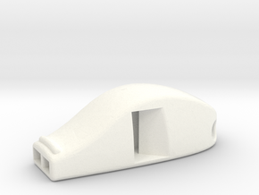 VERY LOUD! Functional Whistle in White Processed Versatile Plastic