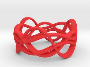 Rollercoaster in Red Processed Versatile Plastic