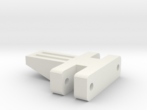 E-100 Track part 3 (small spacer)  1/16 in White Natural Versatile Plastic