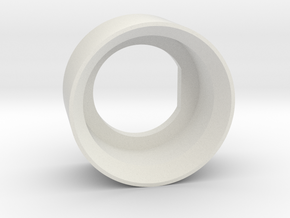 Push Button Shroud B2.0 in White Natural Versatile Plastic