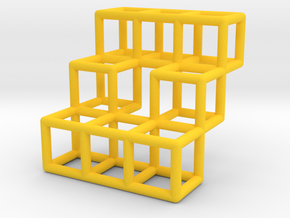 Stairs Pendant in Yellow Processed Versatile Plastic