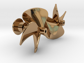 Watergeus - Underwater Parts (brass Propellers) in Polished Brass