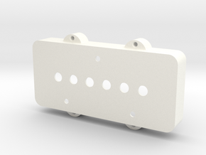 Jazzmaster Pickup Cover - Telecaster Bridge in White Processed Versatile Plastic