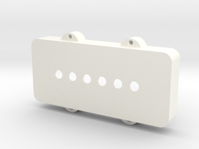 Jazzmaster Pickup Cover - Standard in White Processed Versatile Plastic