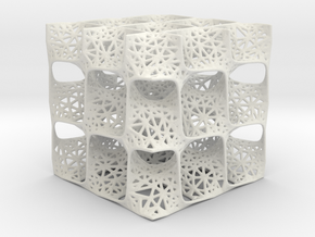 Diamond Surface Mesh Pattern in White Natural Versatile Plastic