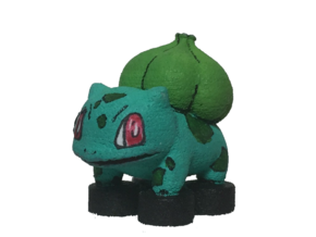 Custom Bulbasaur Pokemon Inspired Figure for Lego in White Processed Versatile Plastic