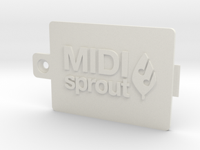 MIDI Sprout Battery Door 002a in White Natural Versatile Plastic