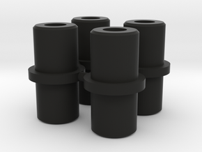 5mm Double End Posts X4 in Black Natural Versatile Plastic