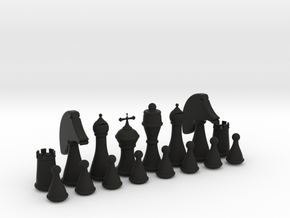 Chess Set in Black Natural Versatile Plastic
