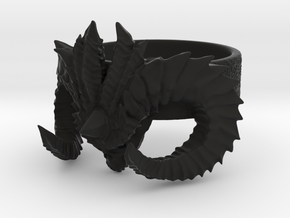 Diablo Ring (Size 3,5) in Black Natural Versatile Plastic