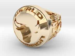 CHAMPION  Ring  Bulls.23 in 14K Yellow Gold