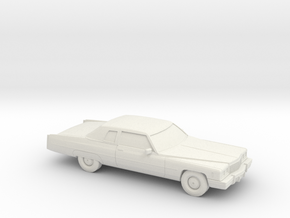 1/87 1975 Cadillac Fleetwood-Brougham Coupe in White Natural Versatile Plastic