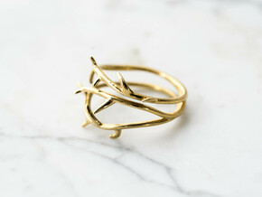 Thorn Ring No. 2 in Polished Brass: 7 / 54